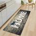 HOTWINTER Retro Vertical Stripes Wood Pattern Non-Slip Indoor and Outdoor Door Mat Rug Home Decor