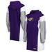 Women's G-III 4Her by Carl Banks Purple Baltimore Ravens Bootleg Long Sleeve Hoodie T-Shirt Dress