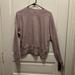 American Eagle Outfitters Tops | Light Purple Cropped Long Sleeve Shirt. Size Xl, American Eagle | Color: Purple | Size: Xl