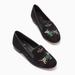 Kate Spade Shoes | Kate Spade Claude Embroidered Dachshund Dog Xmas Loafer, Black Nib | Color: Black/Green | Size: Various