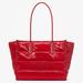 Kate Spade Bags | Kate Spade Ella Quilted Puffy Nylon Extra Large Tote Bag, Candied Cherry Red | Color: Red | Size: Os