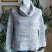 Anthropologie Tops | Anthropologie Sunday Monday Oversized Heathered White Sweatshirt Size Medium | Color: Gray/White | Size: M