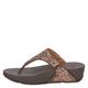 Fitflop Damen Lulu Toe Post Glitter Flipflop, Chocolate Metalic, 43 EU