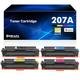 (With Chip) 207A Toner Cartridge Multipack Compatible for HP 207A 207X 207 Color Laserjet Pro MFP M283fdw Toner cartridge M255dw M282nw M283fdn M255nw M255 M282 M283 - W2210A W2211A W2212A W2213A