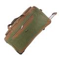 Lightweight Luggage Wheeled Holdall Trolley Suitcase Duffle Bag Travel Bag AR409 (Small 20 (H51xW27xD29 cm), Green)