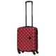 Lightweight 4 Wheel Spinner Hardcase Suitcase ABS Hard Case Travel Luggage Wheeled Flight Bag, Telescopic Handle Swivel Spinner Wheels, Combination Lock (Red, Medium 26 Inch)