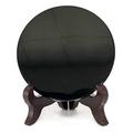 Polar Jade Black Obsidian Scrying Mirror (120 mm / 4.7" with Stand)