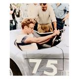 James Dean Behind the Wheel in his Porsche Racer - Unframed Photograph Paper in White/Black Globe Photos Entertainment & Media | Wayfair