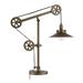 Williston Forge Eiten Wide Brim/Pulley System Table Lamp Metal in Yellow | 29 H x 29.5 W x 8.5 D in | Wayfair A9D4DB203DB94D30983D7E2C02310872