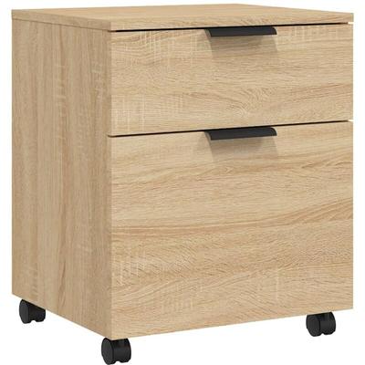 Mobiler Aktenschrank mit Rollen Sonoma-Eiche 45x38x54 cm vidaXL