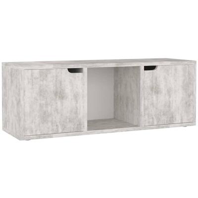 TV-Schrank Betongrau 88,5x27,5x30,5 cm Holzwerkstoff Vidaxl