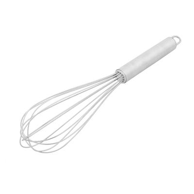 Houseware Kitchen Metal Milk Blender Egg Beater Whisk Silver Tone 26cm Long - Silver Tone