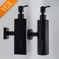 VGX – distributeur de savon liquide carré noir en acier inoxydable rond bouteille à pompe