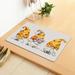 Ounabing Sunflower bee gnome print floor mat Washable Decorative Doormats Non Slip mat