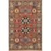 Due Process Stable Trading Jinan Shirvan Red & Navy Area Rug 16 x 28 ft.