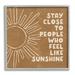 Stupell Industries Feel Like Sunshine Supportive Friendship Boho Sun Rays Graphic Art Gray Framed Art Print Wall Art Design by Susan Ball