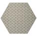 Furnish My Place Abstract Indoor/Outdoor Commercial Color Rug - Beige 6 Hexagon Pet and Kids Friendly Rug. Made in USA Hexagon Area Rugs Great for Kids Pets Event Wedding