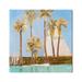 Stupell Industries Tall Palm Trees Summer Nautical Sailboat Landscape Painting Gallery Wrapped Canvas Print Wall Art Design by Third and Wall