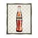 Stupell Industries Stylish Cola Bottle Kitchen Glam Fashion Pattern Graphic Art Luster Gray Floating Framed Canvas Print Wall Art Design by Ziwei Li