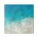 Stupell Industries Aerial Ocean Shoreline View Sea Water Foam Painting Gallery Wrapped Canvas Print Wall Art Design by Alpenglow Workshop