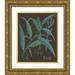 Vision Studio 20x24 Gold Ornate Wood Framed with Double Matting Museum Art Print Titled - Shimmering Leaves IV