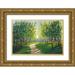 OToole Tim 14x11 Gold Ornate Wood Framed with Double Matting Museum Art Print Titled - Walking Trail I