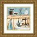 Gorham Gregory 20x20 Gold Ornate Wood Framed with Double Matting Museum Art Print Titled - Blue Bath I