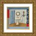 Vassileva Silvia 15x15 Gold Ornate Wood Framed with Double Matting Museum Art Print Titled - Nautical Bath I