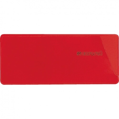 coroset® magnetische Etikettenhalter, rot, 220x81mm, 50/VE Image
