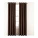 Amy Solid Thermal Blackout Sun-Reflecting Shiny-Back Grommet Window Curtain Panel 63 Long - Brown