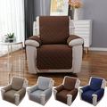 Rosnek Reversible 1-Piece Quilted Recliner Slipcover Recline Chair Sofa Slipcover Microfiber Pet Mat Cover Furniture Protector Coffee