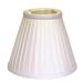 HomeRoots 470088 4 in. White Slanted Pleat Chandelier Silk Lampshades - Set of 6