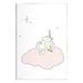 Stupell Industries Casual Unicorn Laying on Cloud Watching Nighttime Stars Graphic Art Unframed Art Print Wall Art Design by Sweet Melody Designs
