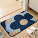 SOCOOL Door Mat (47 x32 Blue Yellow Flower) Camper Rug Durable Welcome Mat Floor Mat Front Door mat Indoor Outdoor Door Rug Non Slip Rugs for Patio High Traffic Areas DM2549A