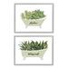 Stupell Industries Relax Unwind House Plants Succulents Clawfoot Bathtub Graphic Art Gray Framed Art Print Wall Art Set of 2 Design by Cindy Jacobs