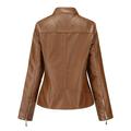 ZIZOCWA Womens Jacket Length Jacket Men Zipper Warm Winter Women Overcoat Leather Tops Outwear Jacket Short Coat Women S Coat Fancy Rain Coats Women