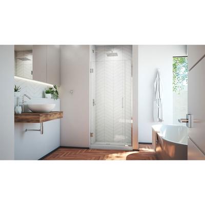 Dreamline DreamLine Unidoor Plus 35 1/2 - 36 inch W x 72 inch H Frameless Hinged Shower Door in Chrome SHDR-243557210-01