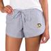 Women's Concepts Sport Gray/White Pittsburgh Penguins Tradition Woven Shorts