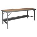 Durham WBF-TH-3660-95 60 x 36 in. 14 Gauge Ergonomic Folding Leg Work Bench with Tempered Hard Board Over Steel Top