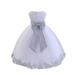 Ekidsbridal Wedding Pageant Rose Petals White Tulle Flower Girl Dress Toddler Special Occasion 302T 10