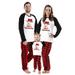 Pure Cotton Family Christmas Pajamas Matching Sets Snowman Xmas Matching Pjs for Adults Kids Holiday Home Xmas Family Sleepwear Set