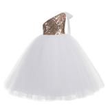 Ekidsbridal One-Shoulder Sequins Tutu Flower Girl Dress Junior Bridesmaid Evening Formal Party Gown 182 10