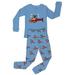 Elowel 2 Piece Cotton Pajama Set Blue - Helicopter (Baby Little Boys & Big Boys)