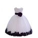 Ekidsbridal White Tulle Rose Petals Formal Flower Girl Dresses Junior Pageant Birthday Party Pretty Princess Ballroom Gown 302S 6