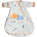 Baby Wearable Blankets with Detachable Sleeves Newborn Sleeping Sack Two Way Zipper