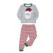 Fesfesfes Pjs Xmas Family Set Parent-child Set Striped Print HomeWear Pajamas Two-piece Child Set Clearance Under $10