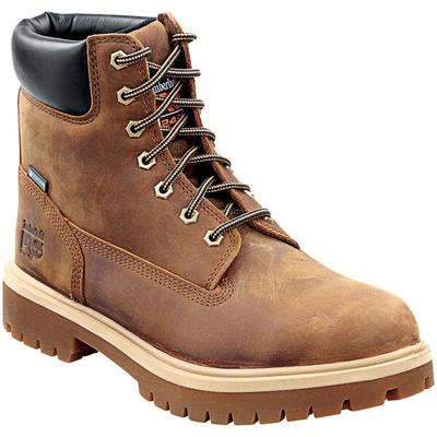 Timberland PRO 6" Direct Attach Men's Size 11 Wide Width Earth Bandit Brown Steel Toe Non-Slip Leather Boot STMA41PY