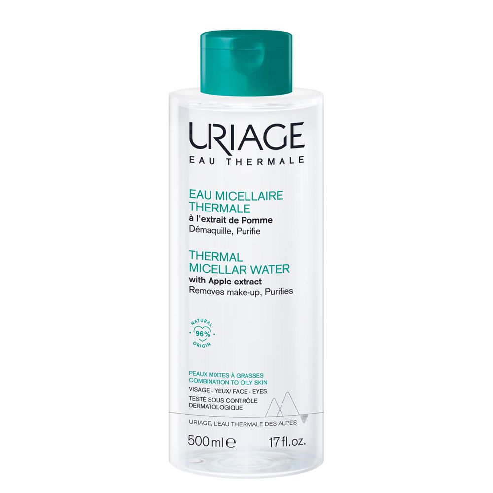 URIAGE Acqua micellare termale pelle mista, grassa, acneica, viso, det