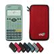 Calcuso Economy Pack: Casio FX-92 Speciale Collège Technical-Scientific Calculator + WYNGS Protective Case Red + Extended Warranty from Calcuso
