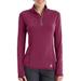 Carhartt Tops | Carhartt 102528 - Women's Force Ferndale Quarter-Zip Shirt Sz Small 1/4 | Color: Pink | Size: S